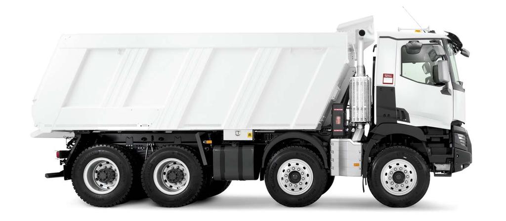 RENAULT TRUCKS_ 8 9 RENAULT TRUCKS_ KIVÉTELES MŰSZAKI TULAJDONSÁGOK A K járműcsalád alváza úgy lett megalkotva, hogy jelentős