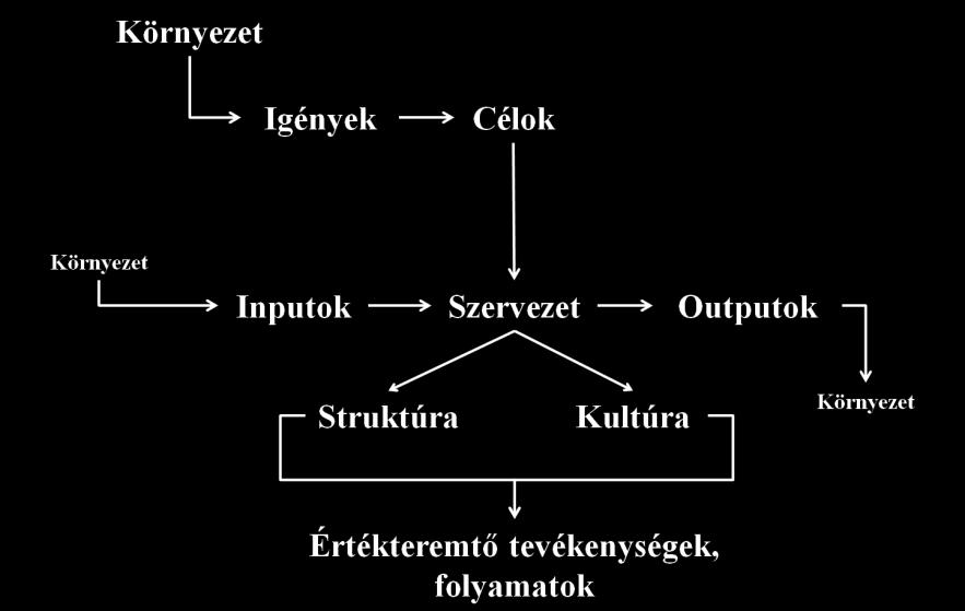 A szervezeti működést befolyásoló tényezőket a következő ábra (1. ábra) szemlélteti: 1.