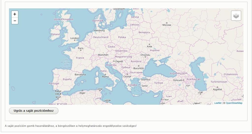 blokk segíti. A blokkban látható térképmegjelenés kerül majd a tartalmunk mentésével publikálásra.