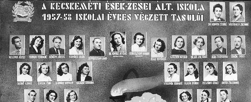 Az 1950-ben 19 tanulóval indult első osztályhoz később még néhányan csatlakoztak, így 1958-ban 25 tanuló fejezte be a nyolcadik osztályt.