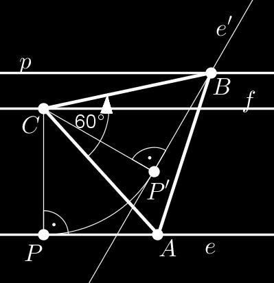 Forgassuk el az A pontot a C pont körül 60 -os szöggel. Ekkor képe a B pontba kerül.