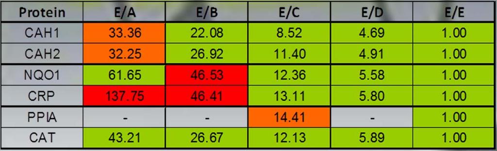 PME 8 QTAPAS LABEL FREE QUANTIFICATION Tier Peptide Sample A Sample B Sample C Sample D Sample E 1 CAH1/P00915_GGPFSDSYR 50,0 25,0 10,0 5,0 1,0 1 CAH1/P00915_VLDALQAIK 50,0 25,0 10,0 5,0 1,0 1