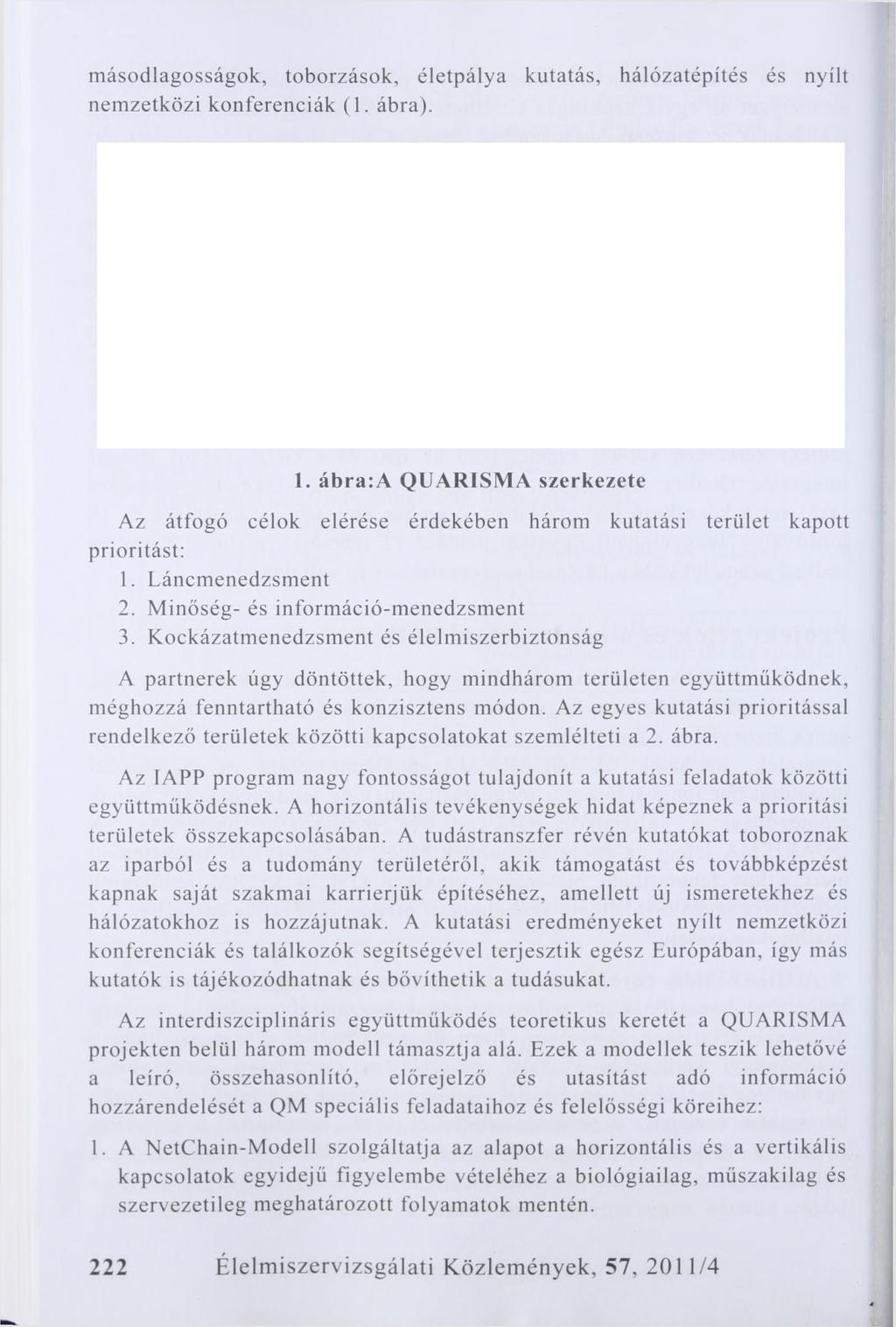 másodlagosságok, toborzások, életpálya kutatás, hálózatépítés és nyílt nem zetközi konferenciák (1. ábra). 1.