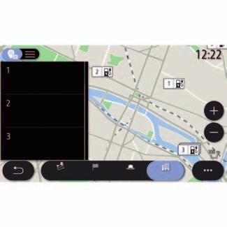 pozíció Városban Start Hívás 63 64 Érdekes pontok A multimédia rendszer beállítása a gépkocsi motorjától függ: Töltőállomás 63 belső égésű motorral szerelt járművek és hibrid járművek esetén
