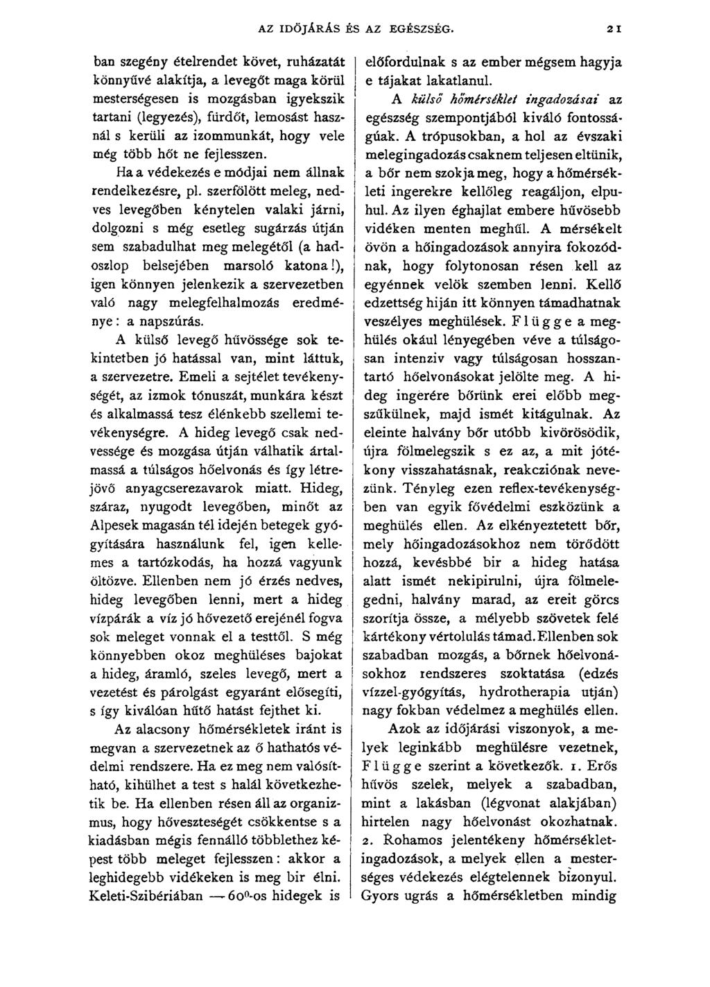 AZ IDŐJÁRÁS ÉS AZ EGÉSZSÉG.