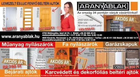 8 548611 546130 2019. szeptember 13. 4700 Mátészalka, H ősök Tere 15.