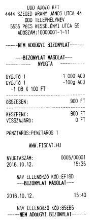 ábra - Forint időszak Visszáru bizonylat 35.
