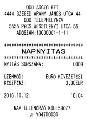 41. ábra - Felkészülési időszak Nyugta fizetéssel 42.