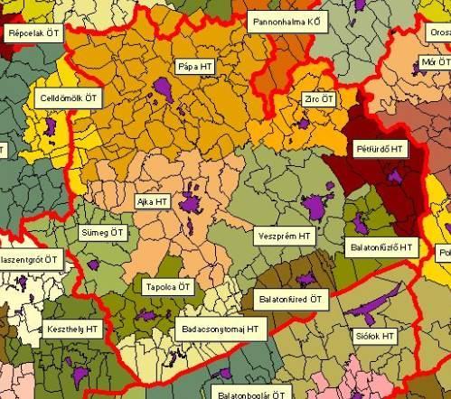 Veszprém megye VESZPRÉM MEGYE TŰZOLTÓSÁGAI 144 Terület: 4492,86km 2 Népesség: 353 068fő Járások száma: 10 Települések száma: 217 Katasztrófavédelmi Kirendeltség: Ajkai Katasztrófavédelmi Kir.