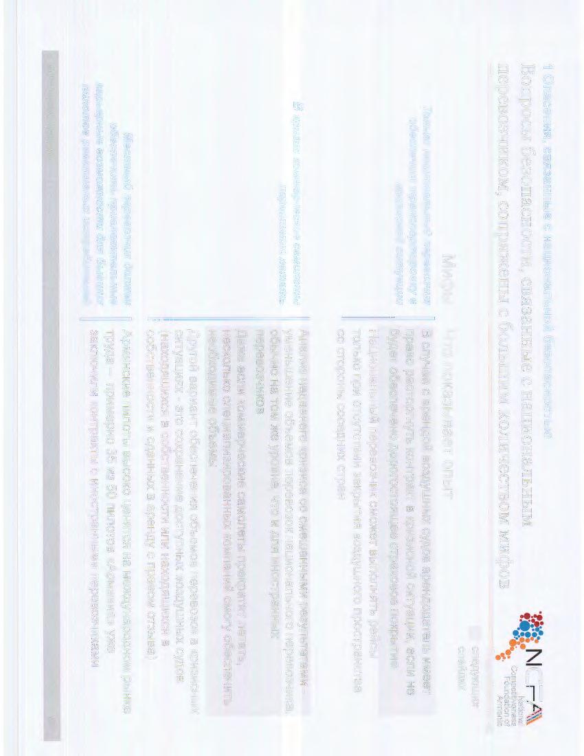 1 OnaceHMfl, CBH3aHHble c Hal.\MOHanbHOM 6e3onacHOCTbto Borrpochi 6e3orracHOCTH, CB.H3aHHhie c HaU:HOHaJihHhiM rrepeb03"l!hkom, COIIp.H)KeHbi C 60JibillHM KOJIH"l!eCTBOM MHcpOB MV!