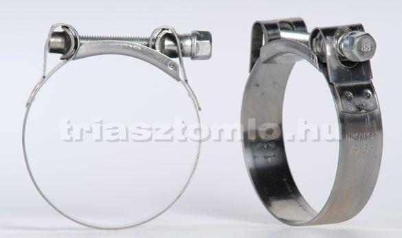 Tömlőbilincsek MIKALOR W2-W5 Rozsdamentes Mikalor Supra széles erősített tömlőbilincs Erősített tömlőbilincs, széles, erős acélszalagból, átmenő csavarral.