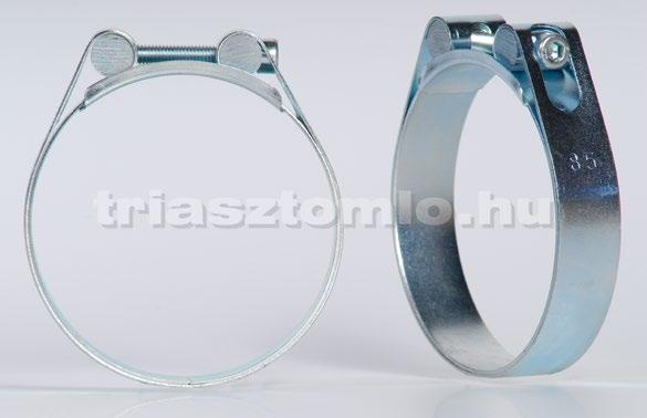 Tömlőbilincsek PA-RI rendszerű bilincs 1/20 HO Egyrészes, horganyzott Erős, masszív tömlőbilincs, vastag falú tömlők stabil bilincseléséhez.