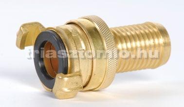 Körmös réz gyorscsatlakozó tömlővéggel Tömlőátmérő (mm) Cikkszám 10 5310 010040 13 5310 013040 15 5310 016040 19 5310 019040 25 5310 025040 32 5310