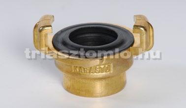 025040 Körmös réz gyorscsatlakozó belső menettel Belső menet Cikkszám G 3/8 5311 010040 G 1/2 5311 013040 G 3/4 5311 019040 G 1 5311 025040 G 1.