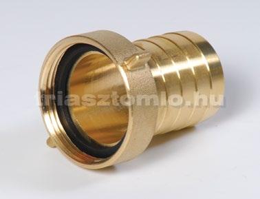 1/2 5319 063063 76 G 3 5319 075075 Réz tömlőcsonk külső menettel Bordázott tömlővéggel, hatlappal Tömlőátmérő (mm) Külső menet Cikkszám 6 G 1/4 5327 006006 10 G 3/8 5327 010010 13 G 1/2 5327 013013