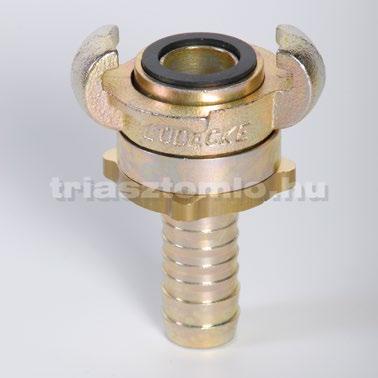 Üzemi nyomás: 18 bar 120 C-on meleg vízre; 18 bar 210 C-on telített gőzre Belső Ø x fal (mm) Belső menet (coll) Cikkszám 13 x 6 R 1/2 101 248 19 x 7 R 3/4 101 249 25 x 7,5 R 1 101 250 38 x 8 R 1.