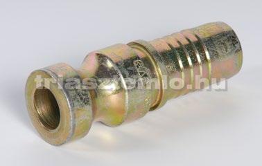 TÜV minőség (System 23,5) Anyaga: Üzemi nyomás: Menet temperöntvény, sárgára horganyzott 50 bar Cikkszám 1 5830 025000 1.1/4 5830 032000 1.