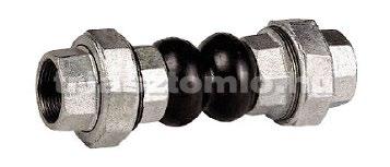 Kompenzátorok EPDM GUMI KOMPENZÁTOR KARIMÁVAL PN 10/16 130 mm beépítési hossz Vibráció, összenyomás, rezgés és ütés elnyelését szolgálja merev csővezetékekben Hőállóság : -10 C /+100 C Közeg : víz