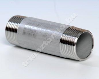 1/2 100 820048 3 120 820049 4 120 820039 Idom egyenes, KK 100 mm hosszú egyenes csőidom, két külső menettel Külső menet Hossz (mm)