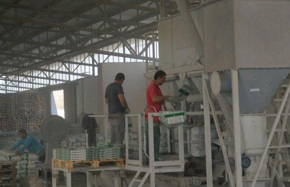 Cement csomagolás / Packing cement Verpackung von