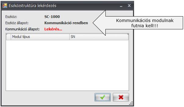 3. Amennyiben a megtalált modulok listája megjelenik, a folyamat