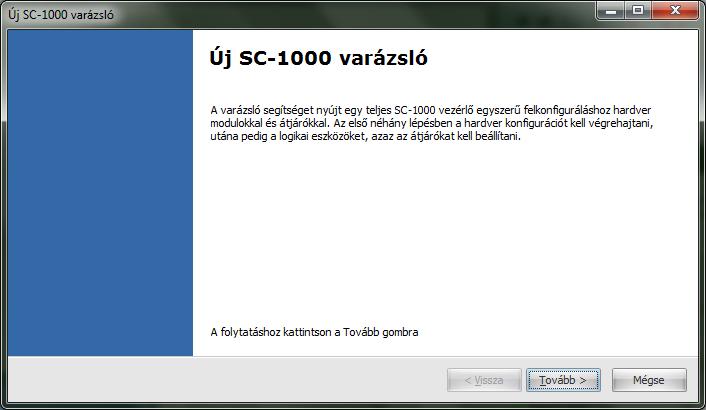 7.6 VARÁZSLÓ 7.6.1 S-1000 Konfigurálása excel importtal 1.