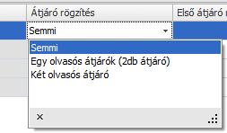 kétolvasós átjárót vezérel, majd adja meg az átjárók nevét.