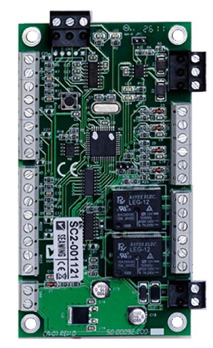 4.5 S-1000-05 MOTOROS KÁRTYANYELŐ MODUL RS-232 AN READER 1 INPUTS 1-4 READER 2 RELAY OUT 1 RELAY OUT 2 TAMPER S/N: POWER IN ÁTTEKINTÉS Az S-1000-05 típusú kártyaelnyelő modul az S-1000-es integrált