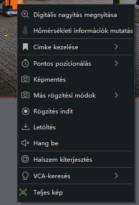 5.1. KAMERA LEJÁTSZÁS 1. Válassza ki a megtekintendő felvételek időpontját. 2.