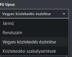 A bal oldalon megjelenő nyilakkal tud lépkedni az egymás után következő események között. 6.3. JÁRMŰVEK KERESÉSE 1.