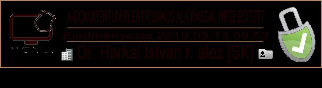 B E S Z Á M O L Ó Sándorfalva város közrendjének,