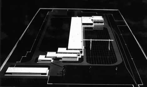 FÉLÁRNYÉKBAN 9. Ramocsai István Farkas Endréné: A Nyékládházi Mezőgazdasági Épületelemgyár makettje, 1970 körül (Modern) (Ipari) Építészetért Alapítvány IPARTERV Fotóarchívum, No.
