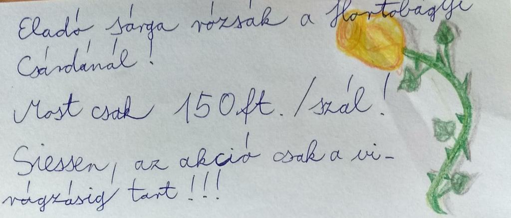 Kreatív olvasónapló A történet folytatása Írta: Zilling Gerda Simon Bendegúz apróhirdetése Amint Sándor elvágtatott a nagy vihar közepette, Klári segítség híján egyedül ráncigálta be Ferkót a csárda