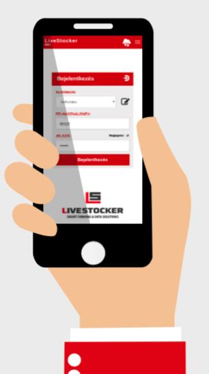 Applikációval történő teljes körű moduláris validált adatbevitel A Livestocker applikációval az okostelefon adatrögzítő eszközként funkcionál és dolgozó ezen keresztül képes az összes releváns adat