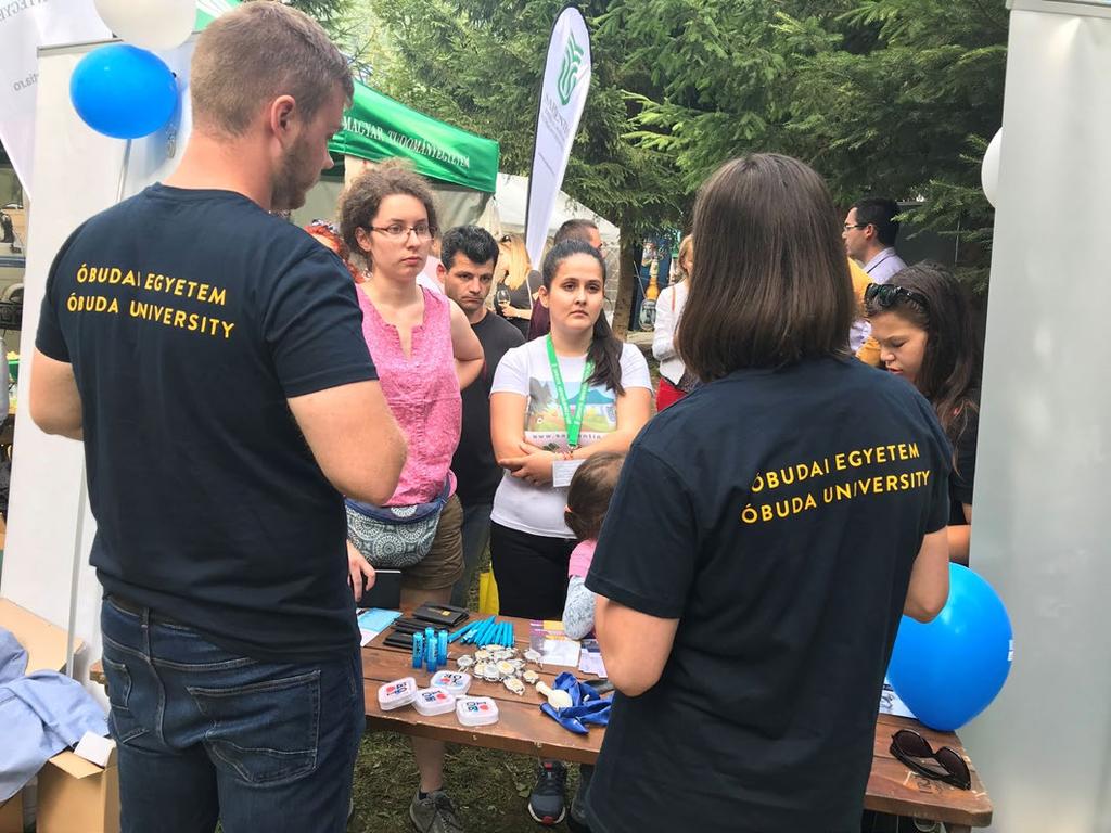 Az Óbudai Egyetem megjelenése sikeresnek bizonyult a Sapientia-sátorban, melyért köszönet illeti az Óbudai Egyetem Hallgatói Önkormányzatát (EHÖK) is.