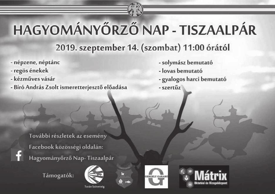 com 10:00 Búzától a kenyérig: közös kenyér sütés 11:00 Lovas bemutató 11:30 Népzene, néptánc 12:00 Solymász