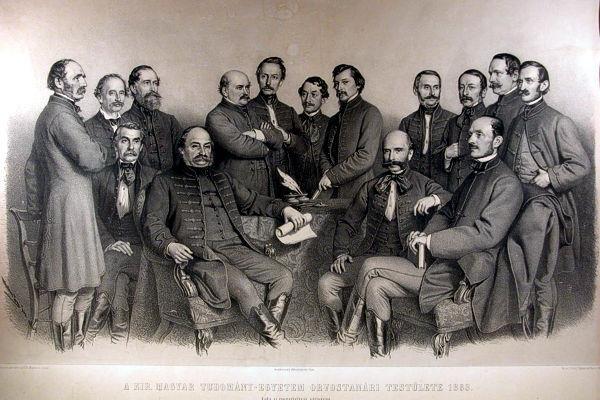 A Pesti Egyetem Orvoskarának tanárai, 1863-ban.