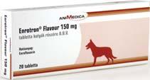 Hatóanyag: enrofoxacin szées hatásspektrum jó penetrá a