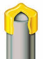 RUGALMAS FLEXI-PVC KUPAKOK ÉS DUGÓK (+210 ºC) Sárga flexikupakok SR 1044 Sárga. flexibilis PVC Flexibilis. tartós kupakok sokféle területen történő használathoz Dekoratív.