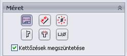 A Méret alakban kapcsolja be a Kettőzések Megszüntetése kapcsolót. 4. Kattintson az OK ikonra. 5.