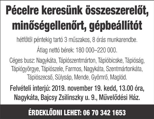 barátoknak, ismerősöknek és a Tápiómente
