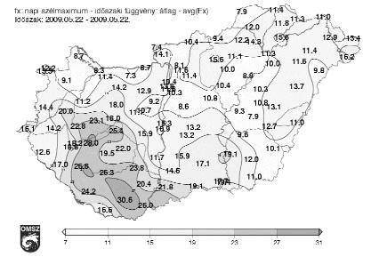 (Keszthely: 86%, Siófok 97% az 1961 1990 évek normál értékeihez képest. Fonyód 100% a 2008-at megelôzô 10 év átlagához képest.