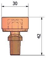 Sorszám 1 CAXEP025 E-53/8 Excentrikus elektróda