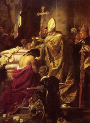 bejövetele részlet Vajk megkeresztelése Székely Bertalan (1835 1910): Székely