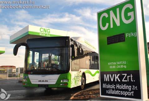 Helyi közlekedést kiszolgáló telephelyek Miskolc: Komplett szervízbázis 2016: 75 darab CNG üzemű autóbusz beszerzése