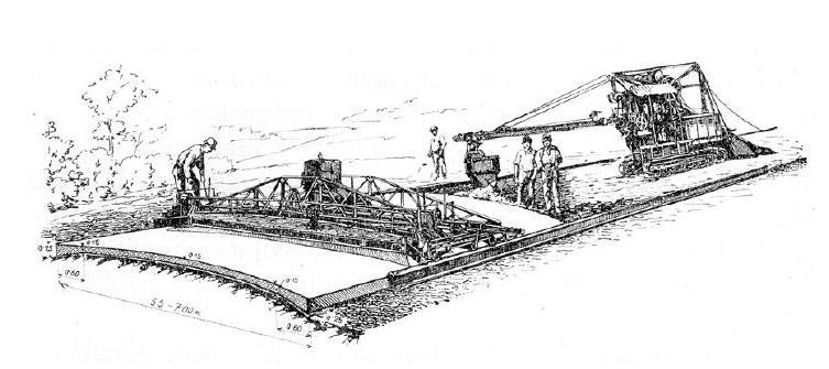 Betonútépítés Tát-1927 (Tóth József A