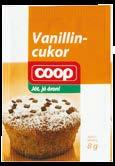 750 Coop vanillincukor 8 g,