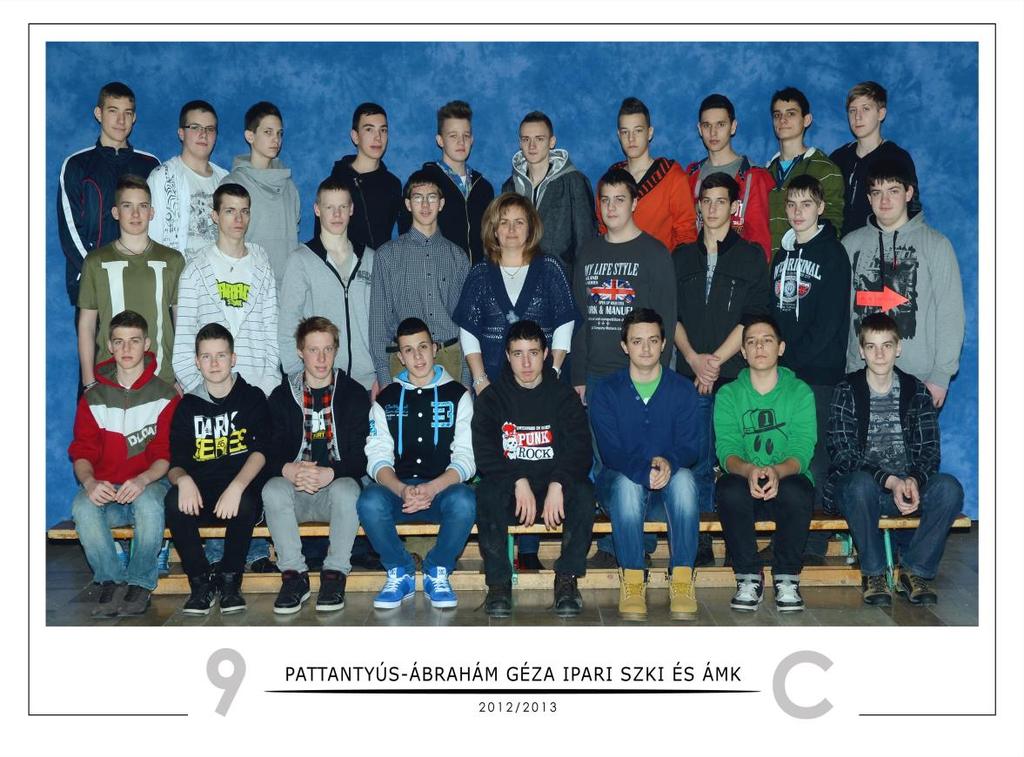 9.C Osztályfőnök: Bólyáné Lehotai Katalin Árnics Krisztián Berecz Benedek Burján Gergő Csendes Tamás László Fekete László Hegedüs Dominik Horváth Balázs Horváth Richárd Kalmár Gergő Kiss Tamás Kovács