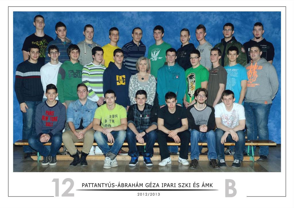 12.B Osztályfőnök: Schoblocher Mónika Balla Krisztián Czesinger Kristóf Czifrik Martin Zoltán Csonka Erik Csonka Zsolt Eisenberger Ádám Ferenczy János Ferenczy Zoltán Lucien Füleki Bence Hadarits