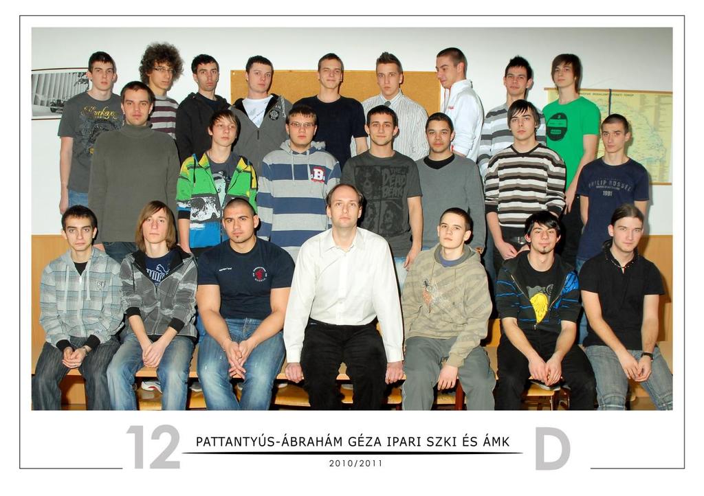 12.D Osztályfőnök: Zsugonits Tamás Alács Zsolt Asztalos Bálint Bucsák László Gyula Burkali Kristóf Csákvári Mátyás Csöndes Péter Dobrádi Gergő Fajkusz Dávid Fehér Patrik Floruta